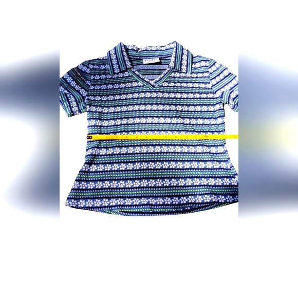 FILATI x VINTAGE Y2K Floral and Geometric Print Shirt Made in USA - Picture 1 of 5